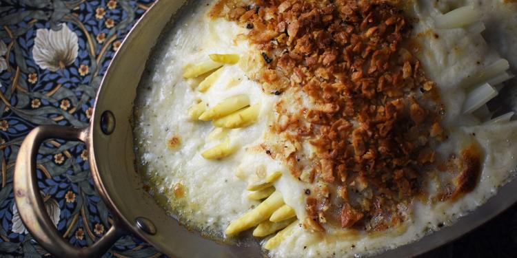 Fresh Market White Asparagus Gratin @Cocoa&Lavender