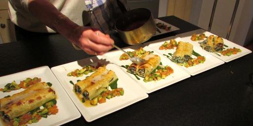 Mushroom Spinach Ricotta Cannelloni