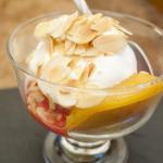 Peche Peach Melba Served Peche Peach Melba Served