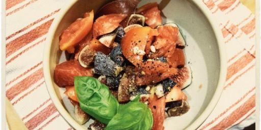 Fig Tomato Salad Recipe @AtableenProvence