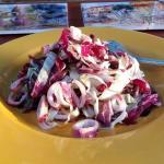 Grilled Calamari Radicchio Salad Crop Grilled Calamari Radicchio Salad