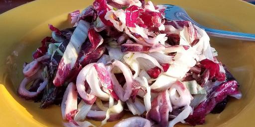 Grilled Calamari Radicchio Salad