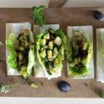 Fried Beef Lettuce Cups Provencal Zucchini