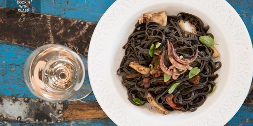Squid Ink Pasta With Squid Perfectly Provence