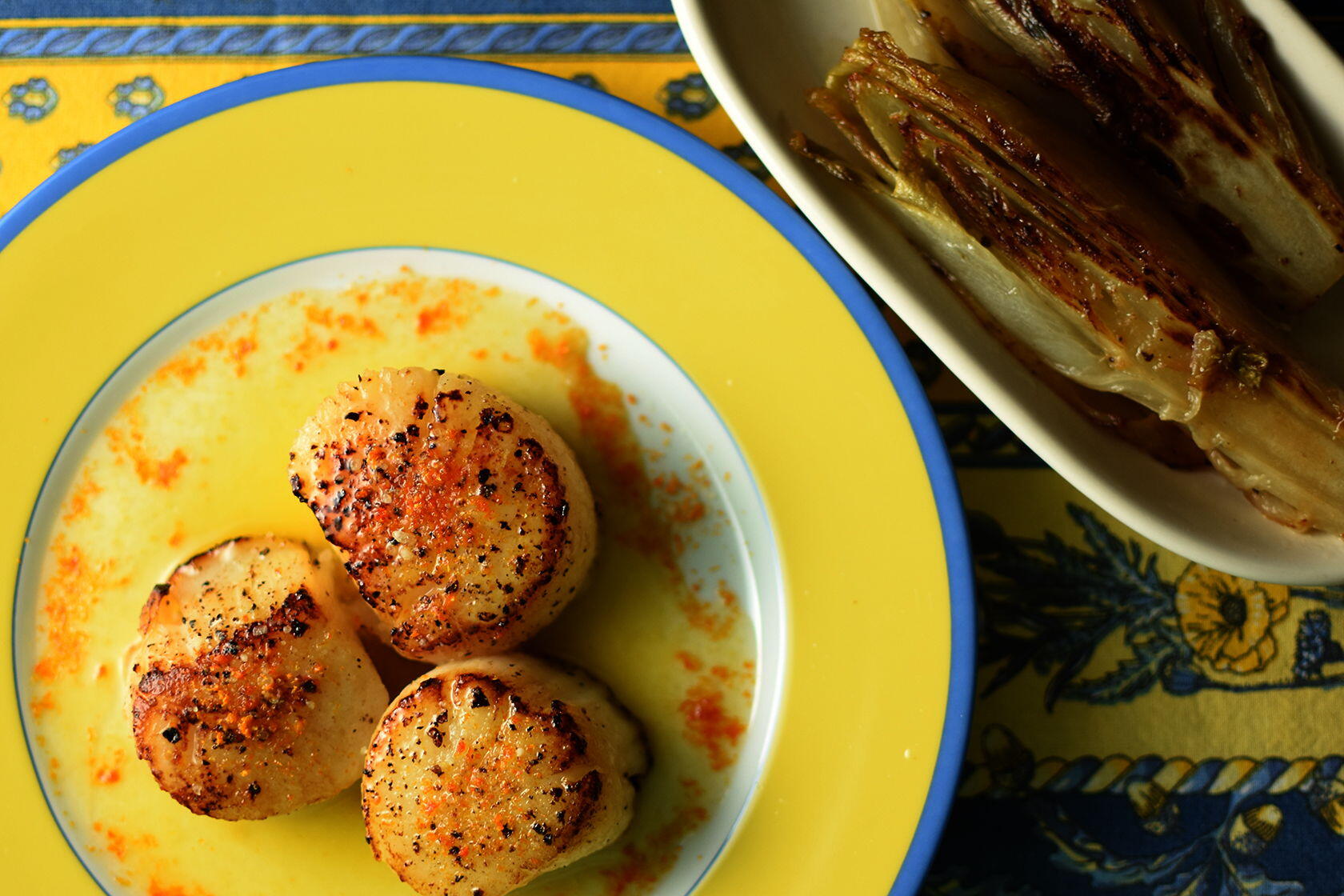 Seared Scallops Coquilles Saint Jacques And Caramelized Endives