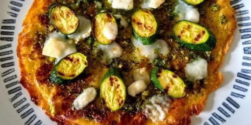 Socca Pizza Courgette Gluten-Free