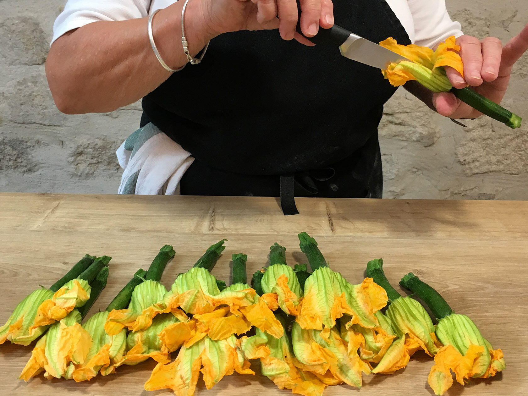 Le Pistou Cookery School Uzès Courgette Flowers Zucchini