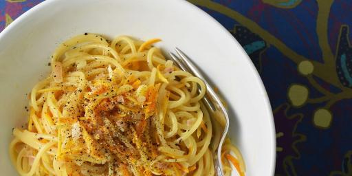 Spaghetti Citrus Cream Sauce