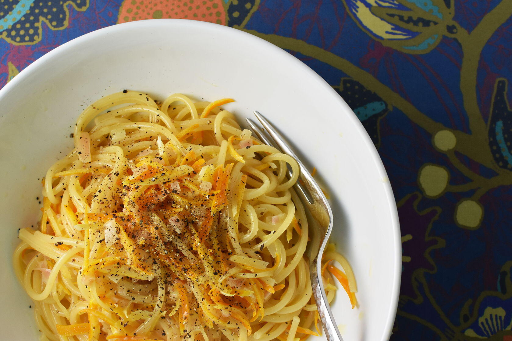 Spaghetti with a Citrus Cream Sauce - Perfectly Provence