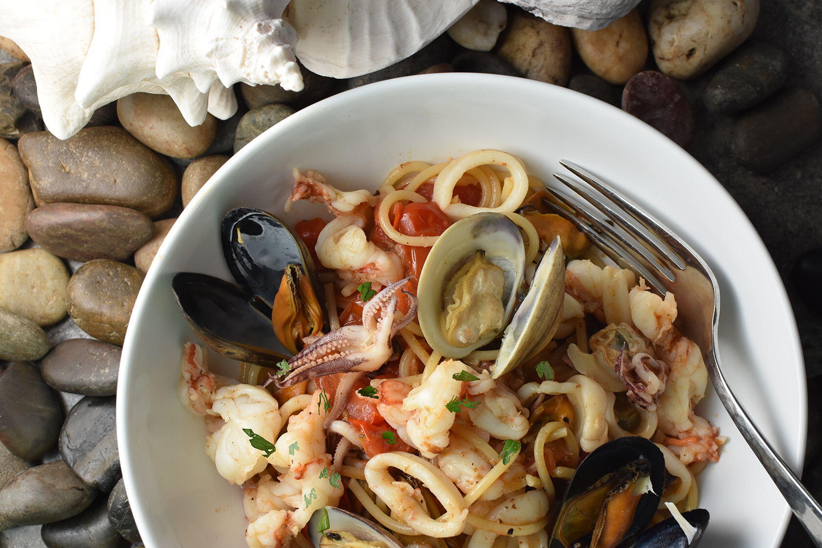 Simple Mediterranean-Inspired Seafood Pasta Recipe - Perfectly Provence