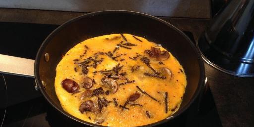 Mushroom Truffle Omelette