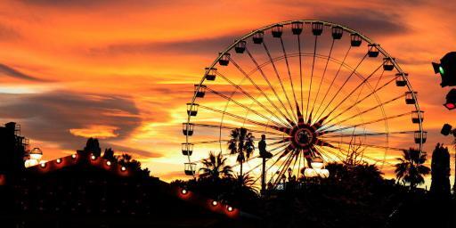 French Riviera Winter Festivals Ferris Wheel