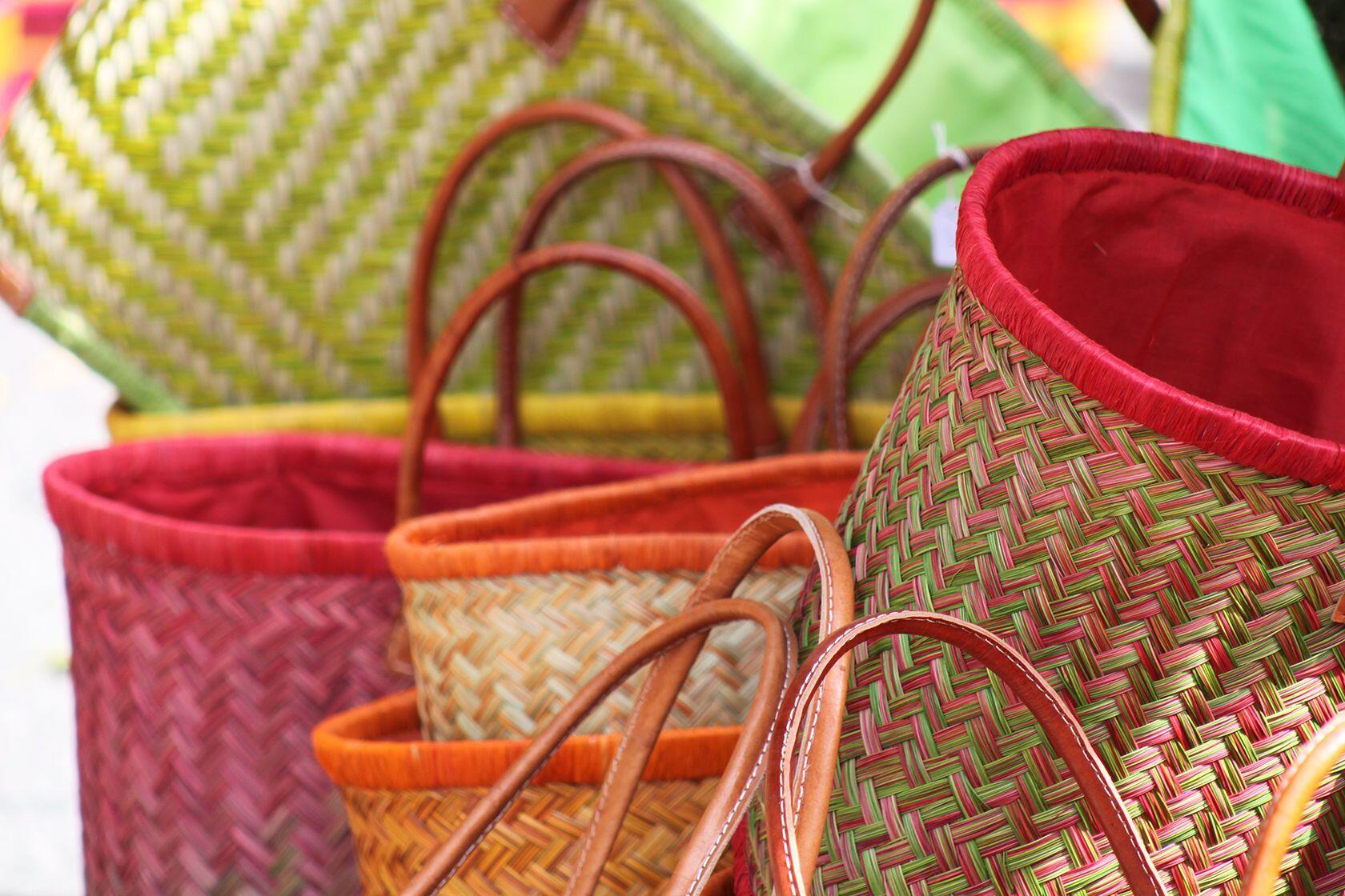 Market shopping baskets Provence