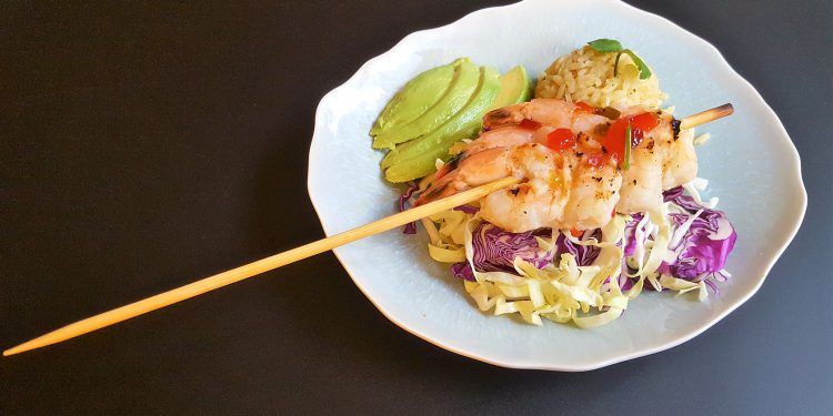 Sautéed Prawns Spring Menu