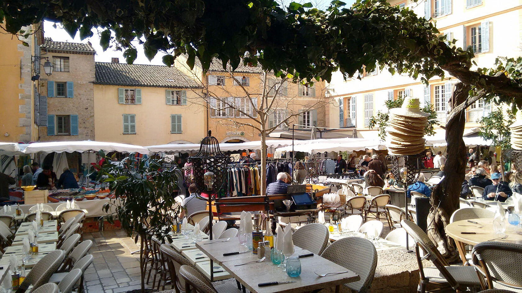 French Riviera Valbonne's Friday market