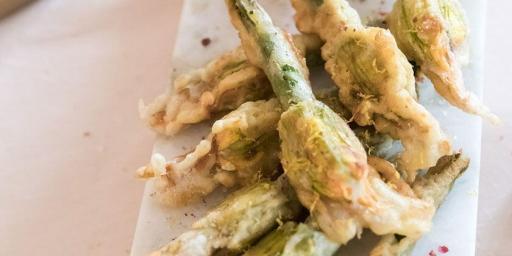 Easter Lunch Menu Stuffed Courgette Flowers
