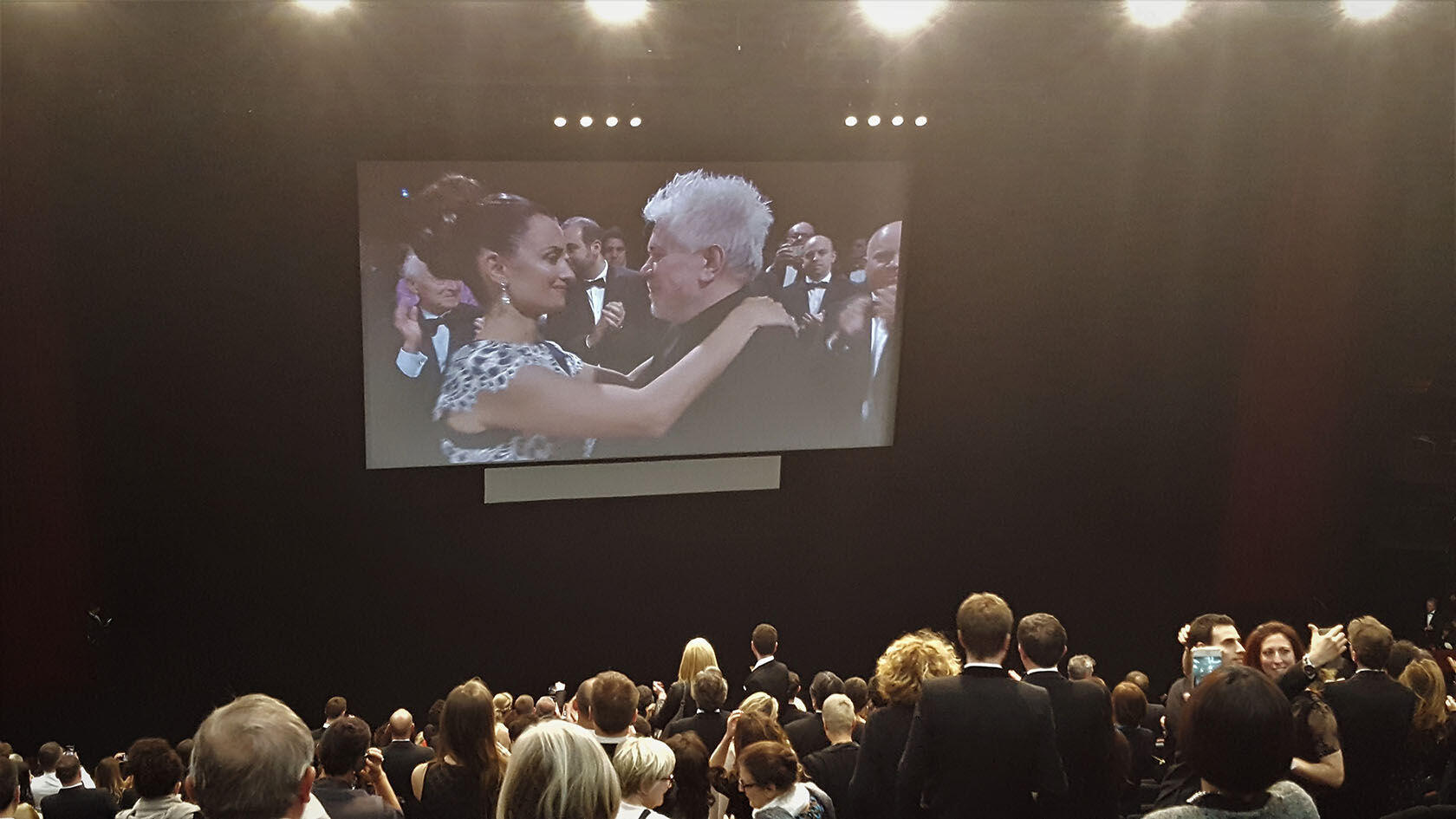 Cannes Film Festival Red Carpet moment with Penelope Cruz and Pedro