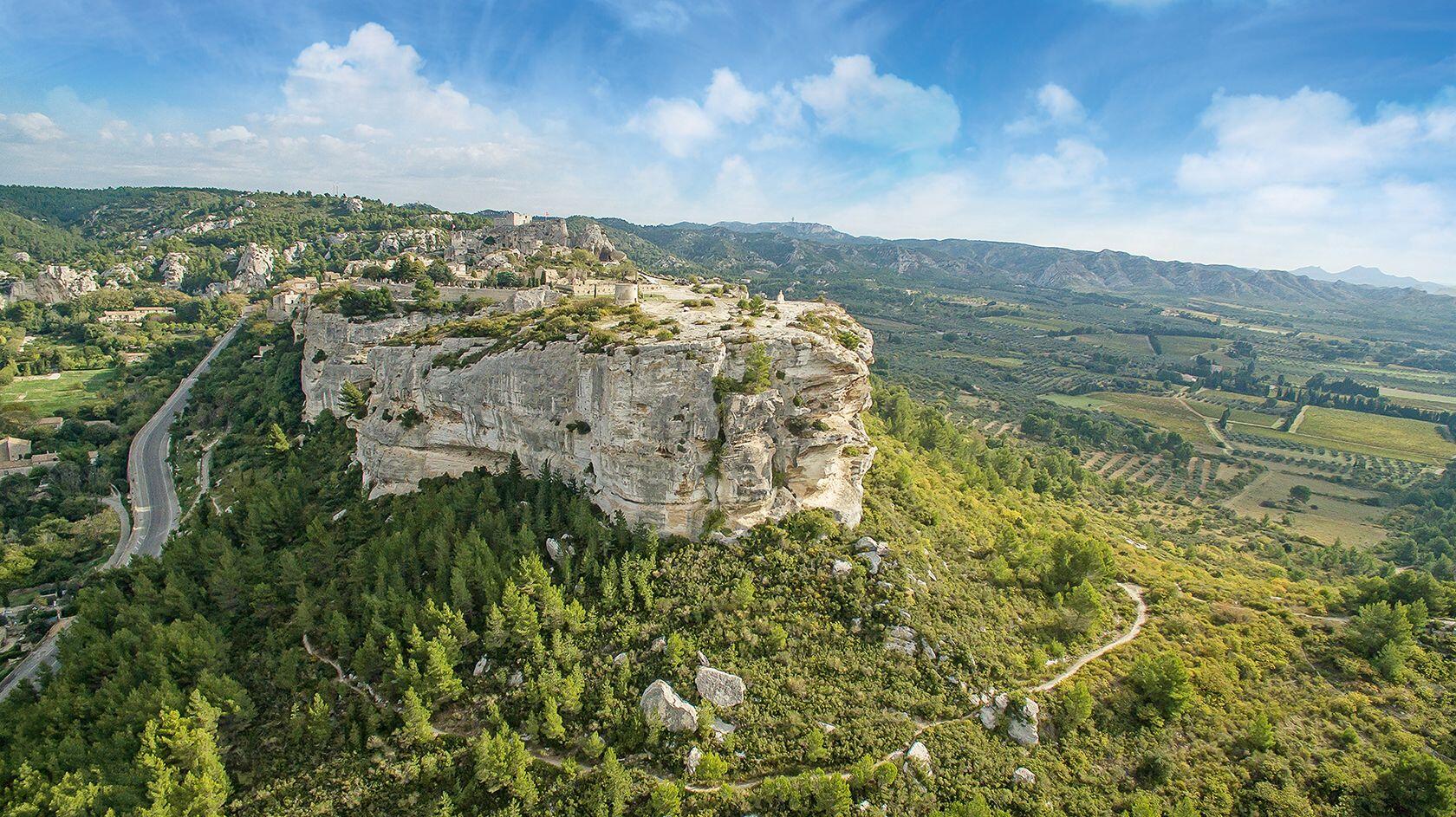 Chateau Les Baux de Provence Alpilles from Air 3