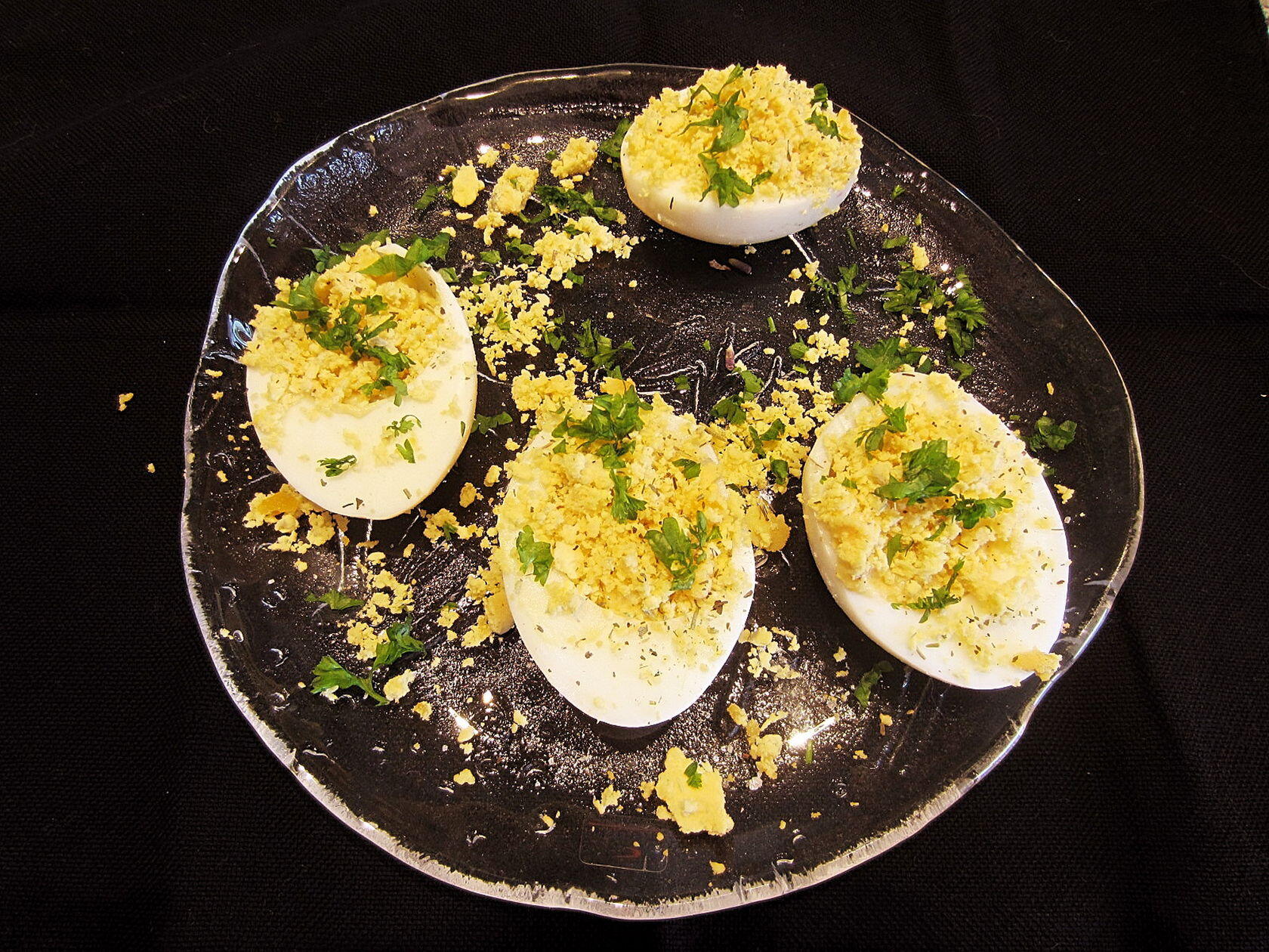 Mimosa Deviled Eggs an Appetizer for Spring in Provence Perfectly