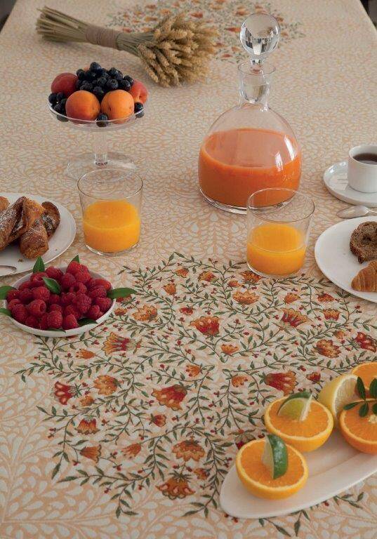 Remember Provence Shopping Nappe jacquard Aubrac orange