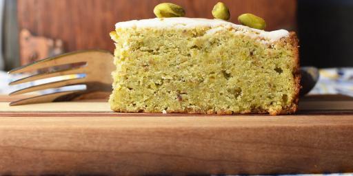 Lemon-Frosted Pistachio Cake