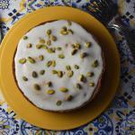 Lemon-Frosted Pistachio Cake