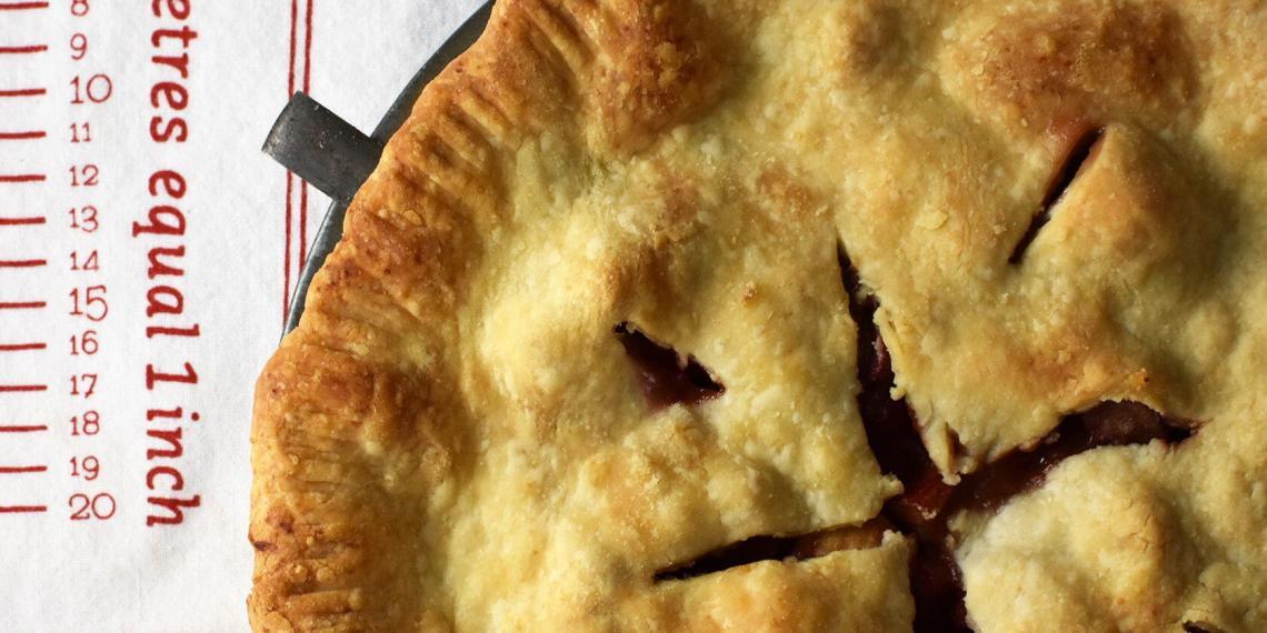 DoubleCrust Rhubarb Pie Perfectly Provence