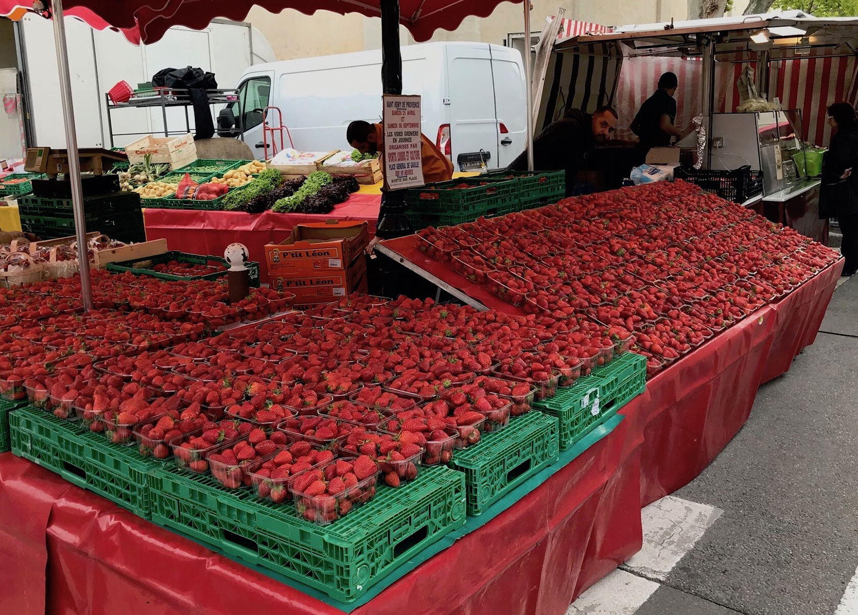 Market strawberries in St Remy de Provence