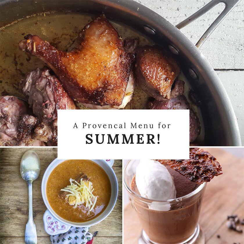 Summer Lunch Provence Menu 2019