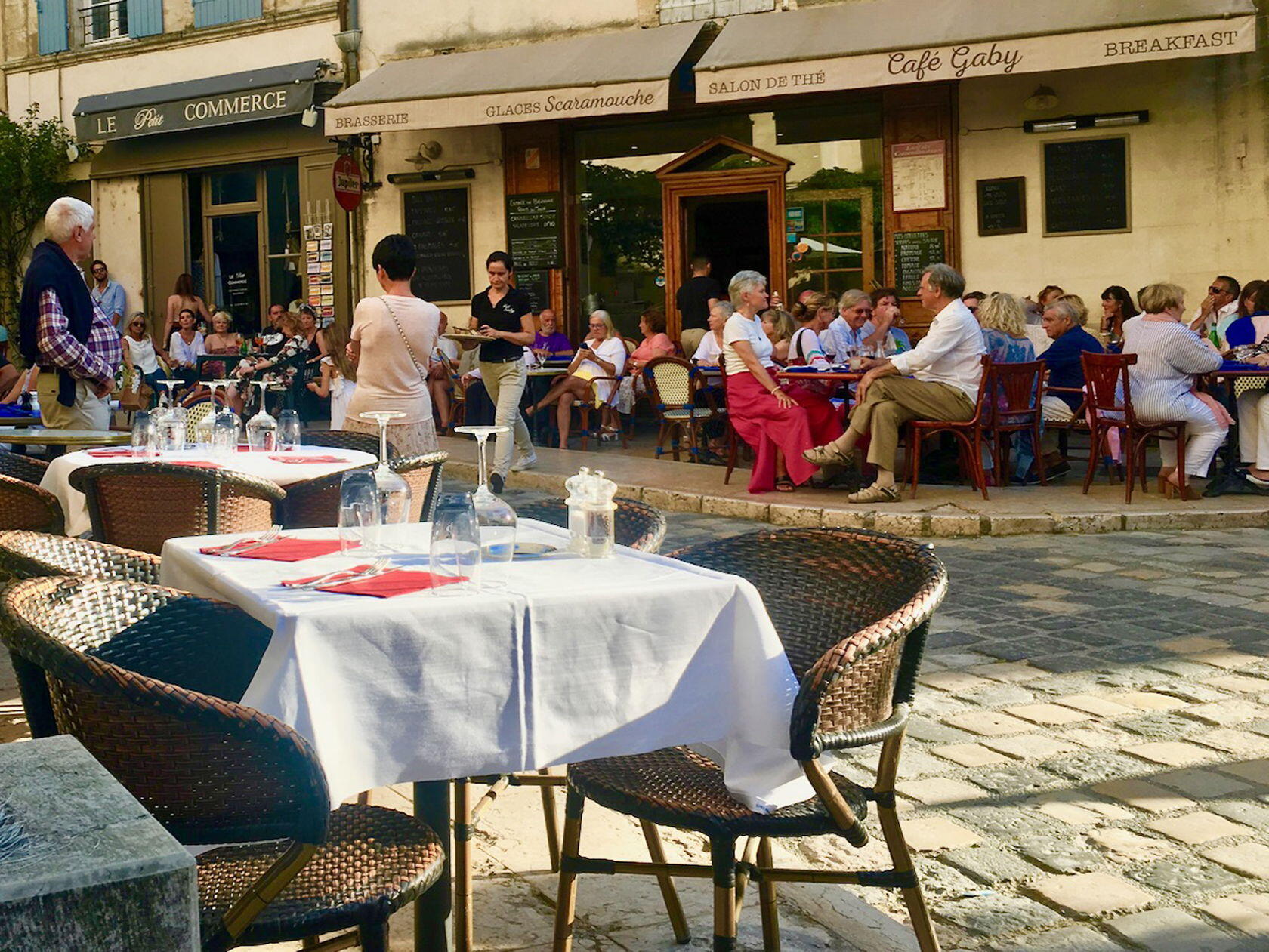 Cafe Gaby Lourmarin Fridays Market Day