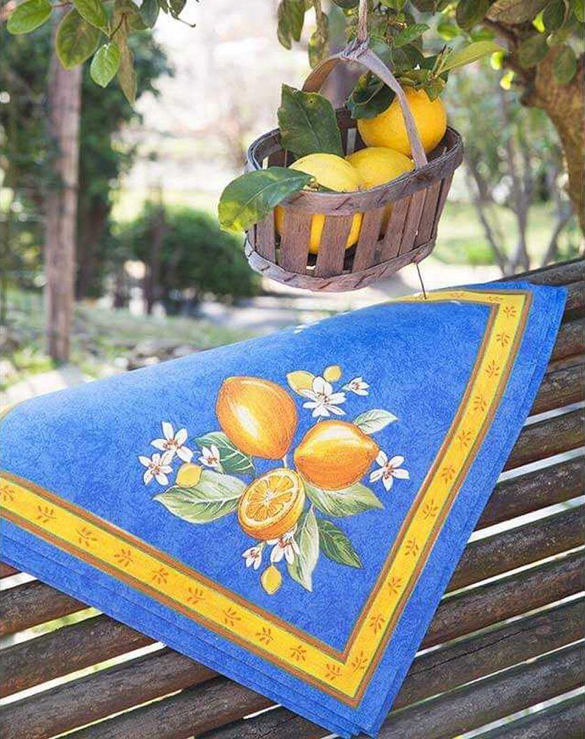 Provence cloth-napkins-citron-printed-cotton