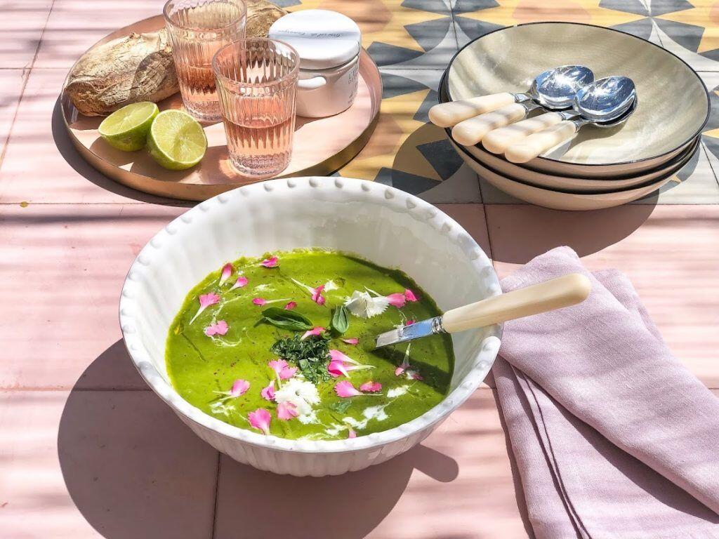 Green Melon Gazpacho Chilled Soup