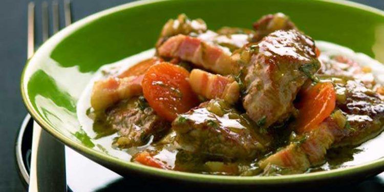Provencal Daube Lamb Stew Côte du Rhône Wine