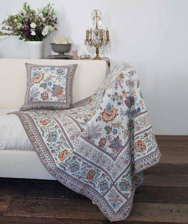 Cover Cushion Jacquard Fabrics Provence