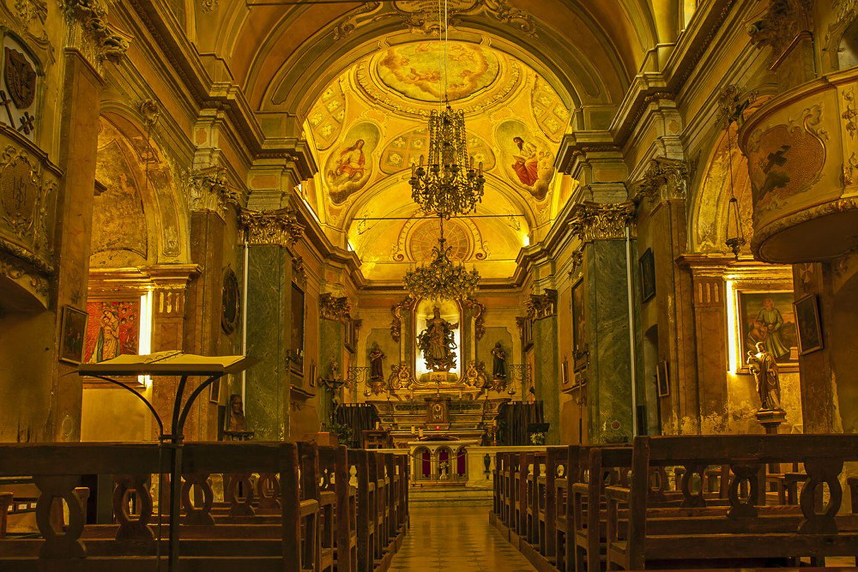 Church interior Eze Village