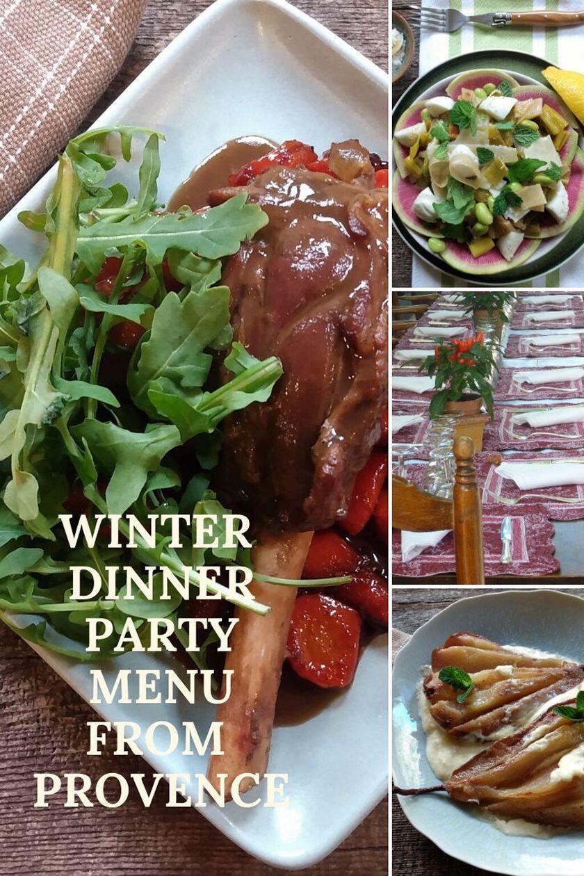 Winter Diner Party Menu 2020 Provence