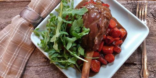 Winter Dinner Party Menu Slow-Cooked Lamb Shank (Souris d'Agneau)