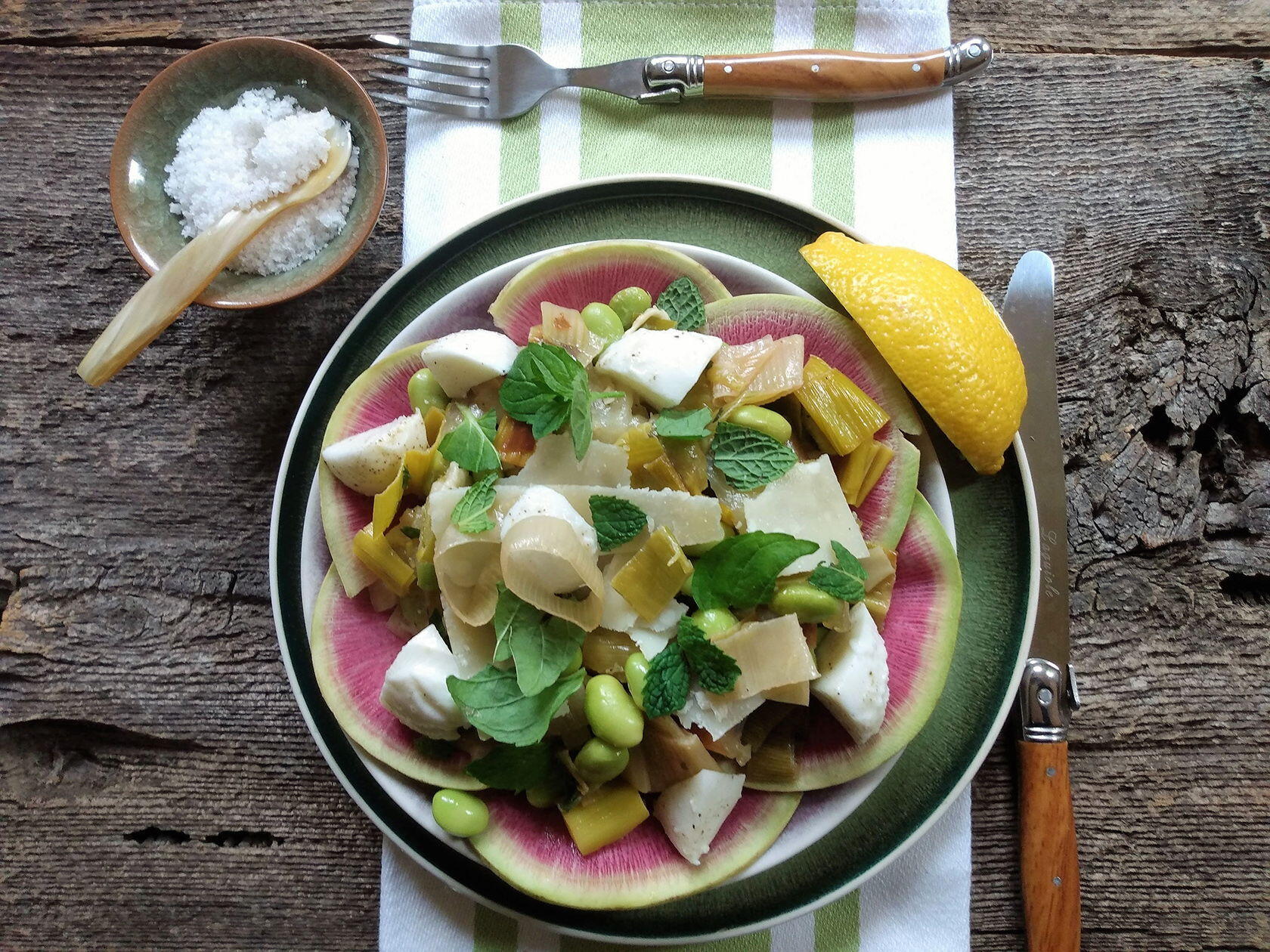 Winter Dinner Party Menu Warm Salad Roasted Leeks