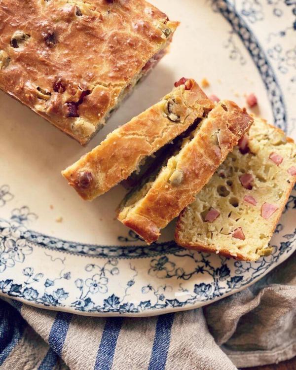 Savoury Quick Loaf a Ham and Olive Cake Perfectly Provence