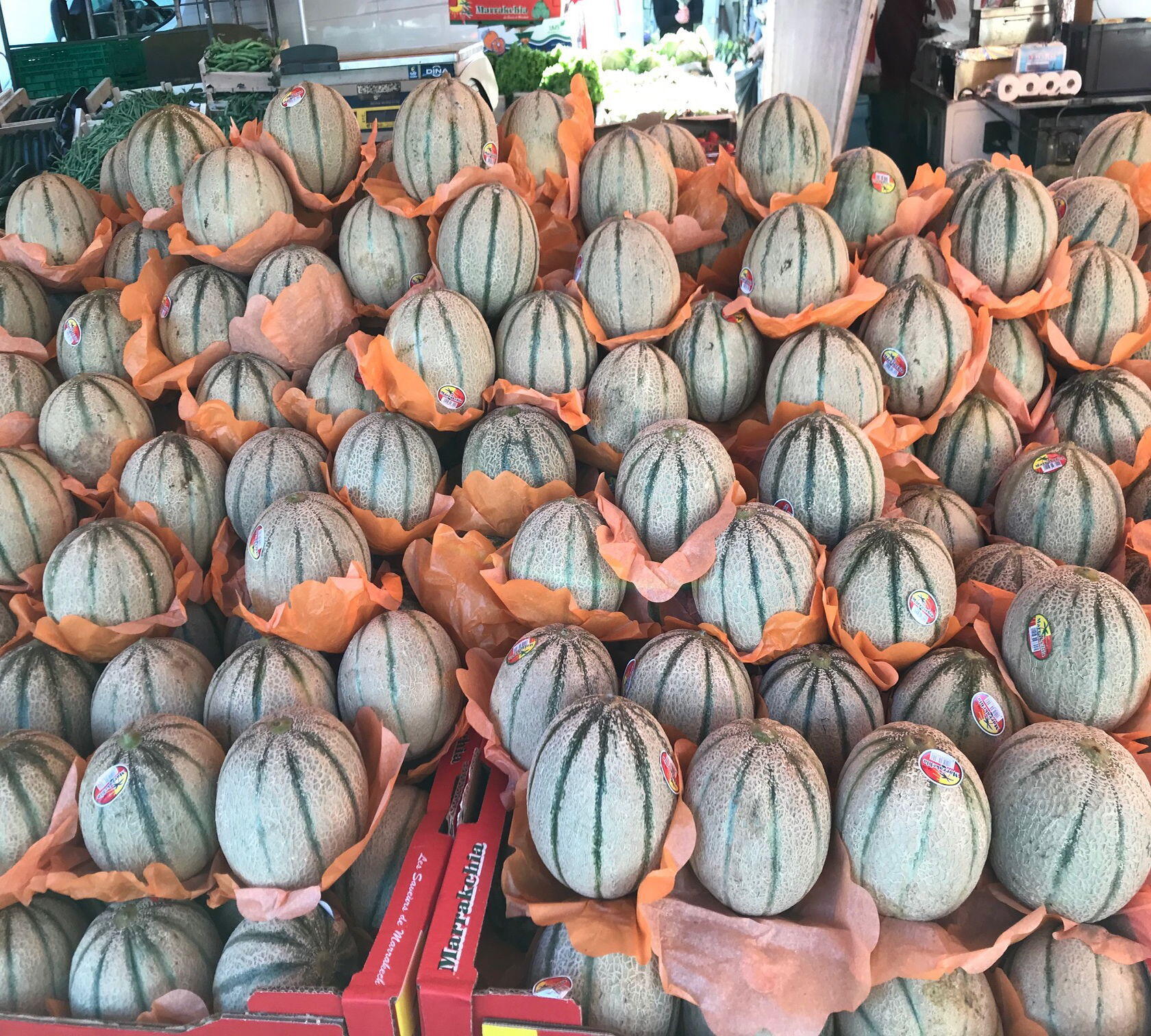 Market melons St Remy de Provence Favourite Villages Vineyards Alpilles