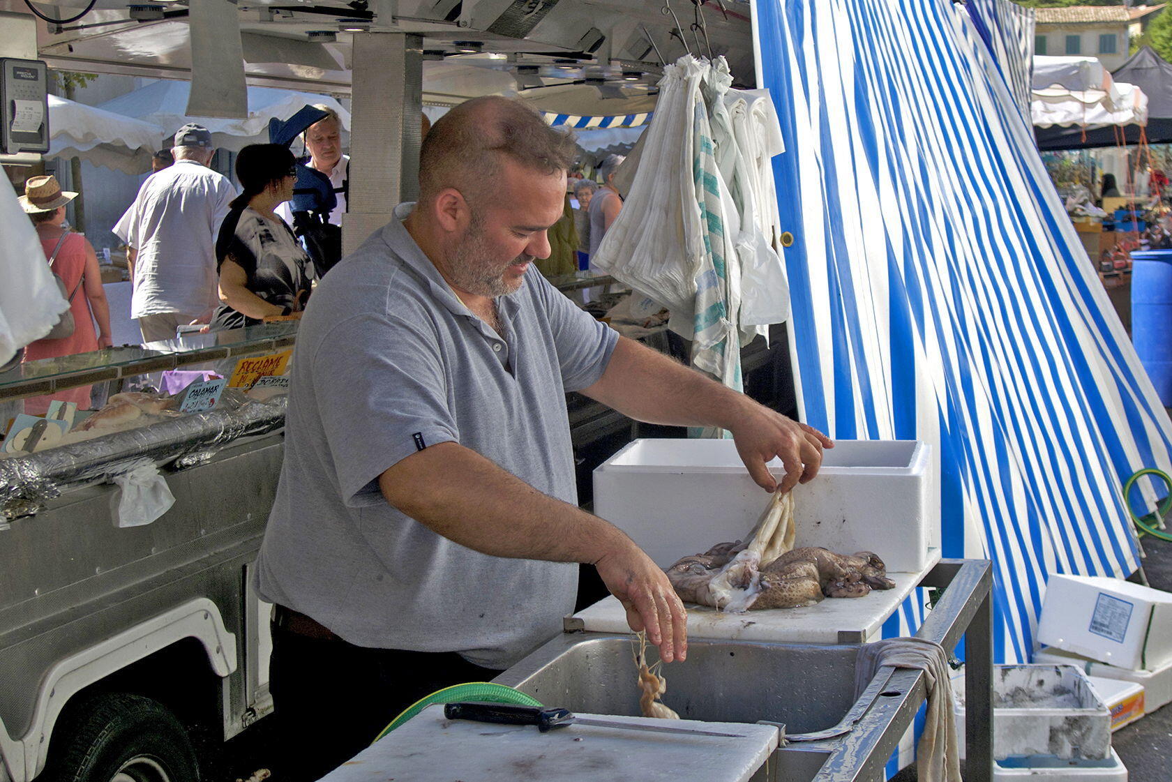 Apt Saturday Market fishmonger