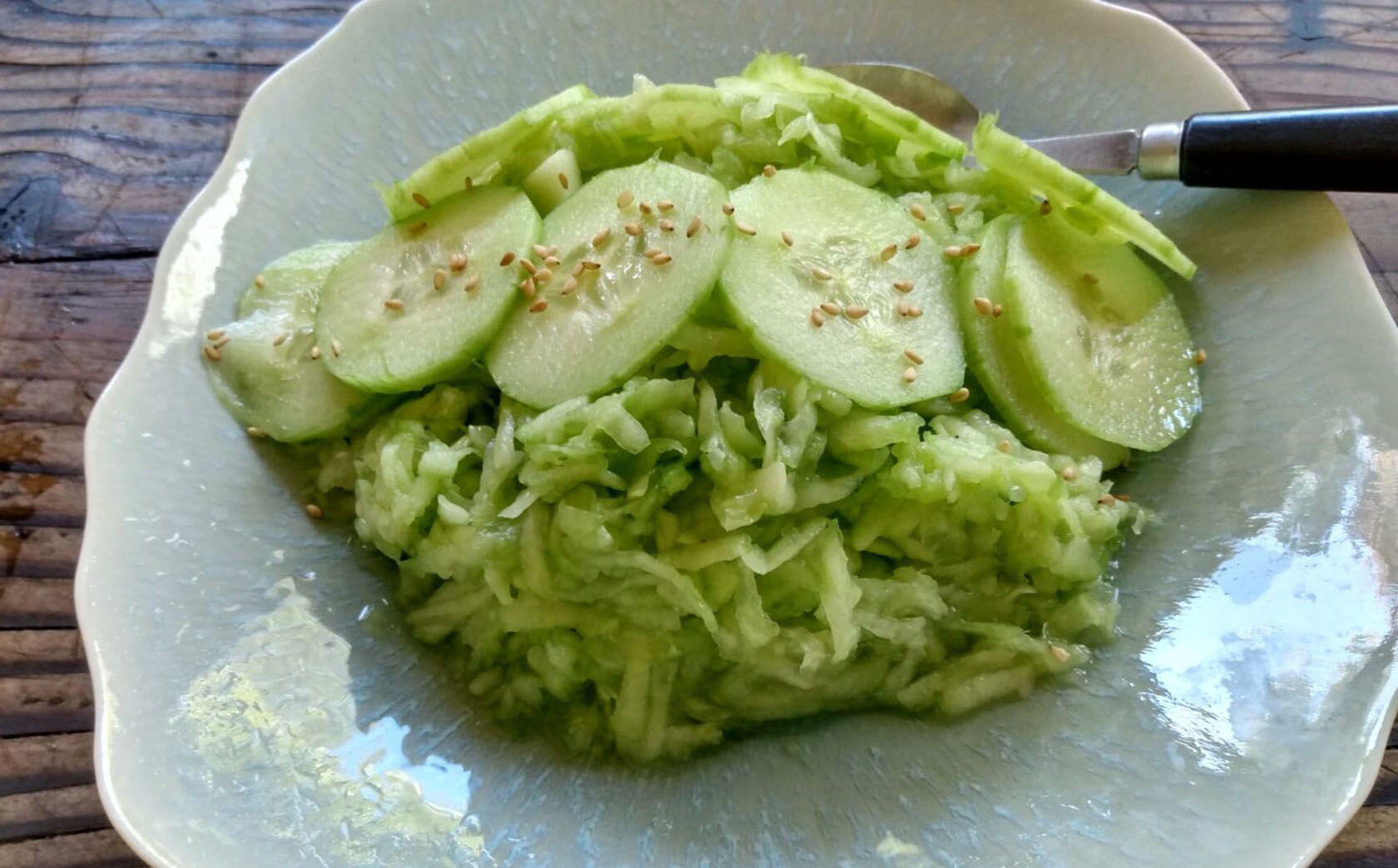 Sweet Moroccan Cucumber Salad