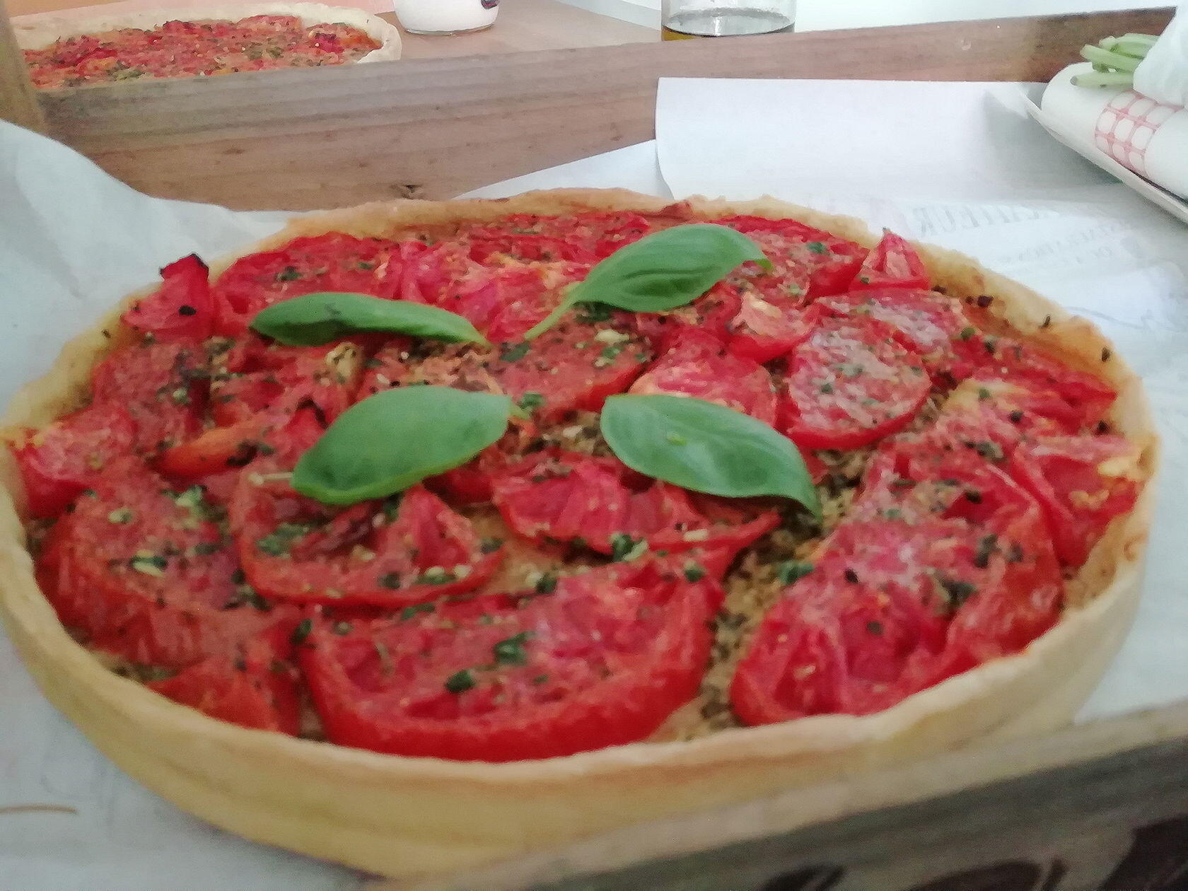 Tomato Pesto Tart Provencal Lunch