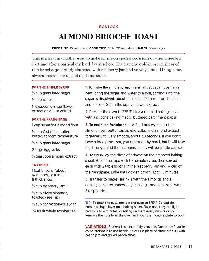French Cookbook Almond Brioche Toast Recipe