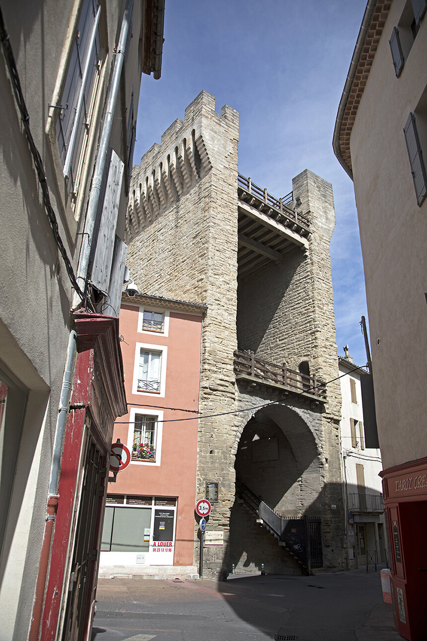 The Porte d'Orange part of the City Wall at Carpentras Vaucluse