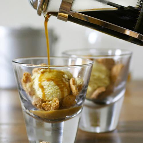 Dessert affogato recipe Summer lunch in Provence