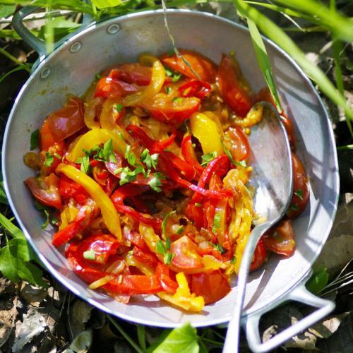 Peperonata Recipe Summer Lunch in Provence