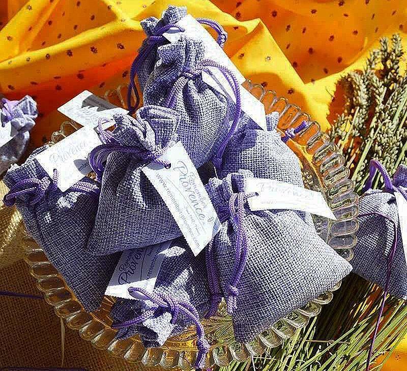 Dried lavander flower sachet bags from Aix en Provence lavender fields