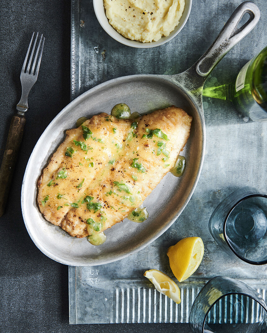 Sole with Butter Sauce Write French Cookbook