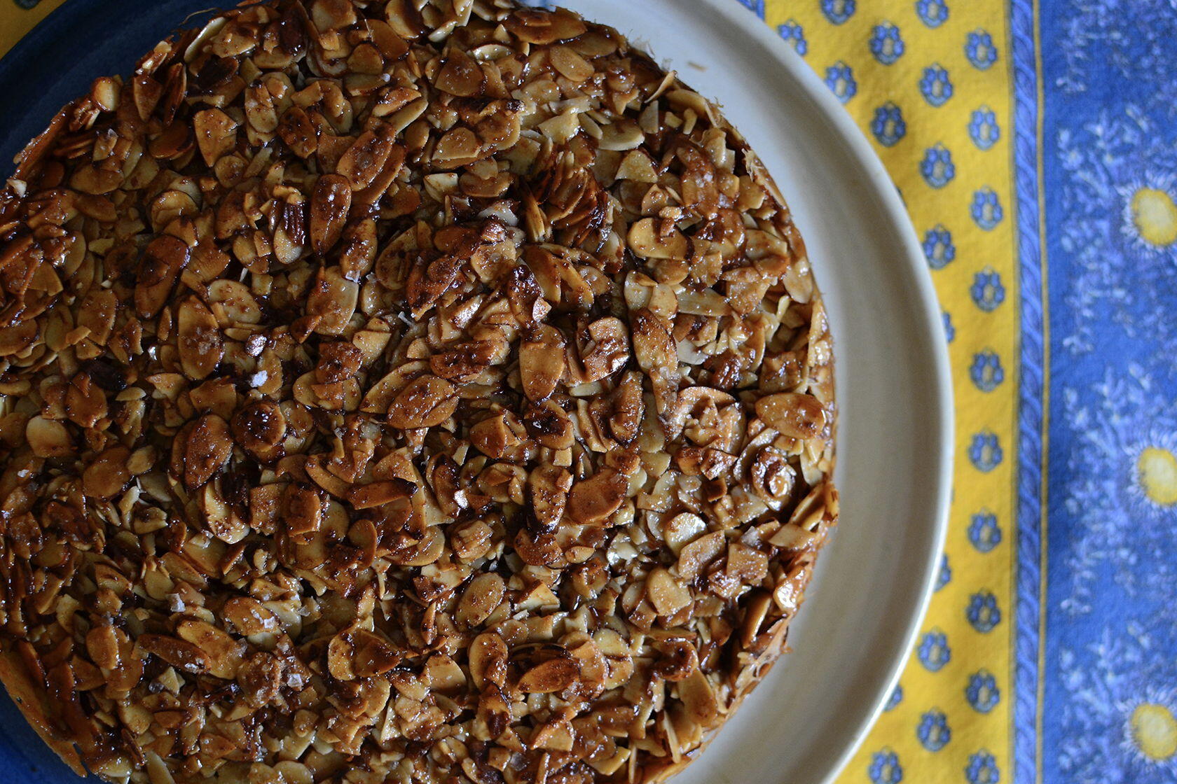 Salted Almond Praline Cake